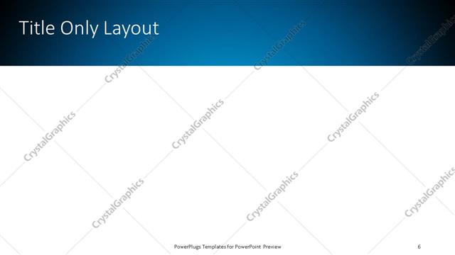 Title Only presentation slide layout