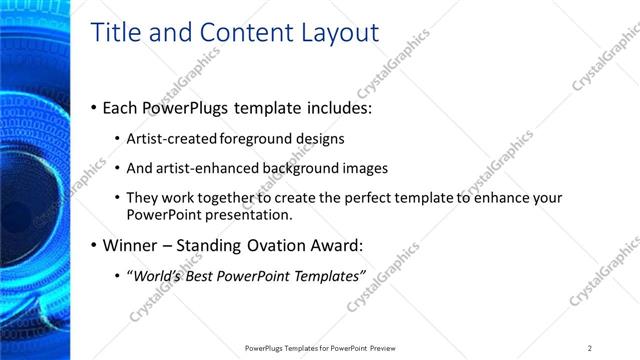 Title and Content presentation slide layout