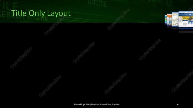 Title Only presentation slide layout