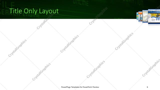 Title Only presentation slide layout