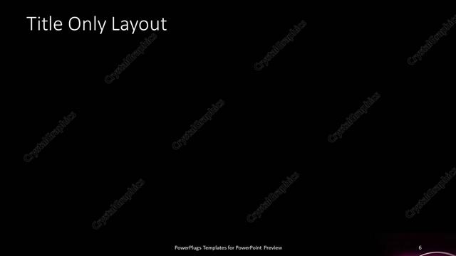 Title Only presentation slide layout