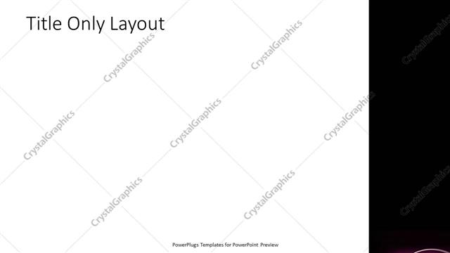 Title Only presentation slide layout