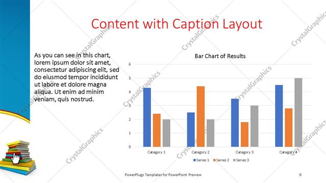 Content with Caption presentation slide layout