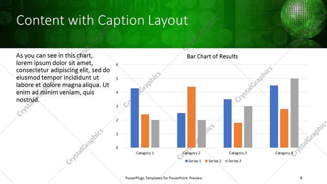 Content with Caption presentation slide layout