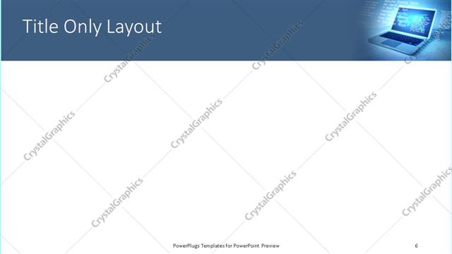 Title Only presentation slide layout