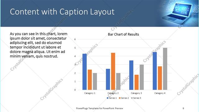Content with Caption presentation slide layout