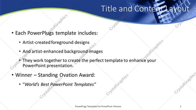 Title and Content presentation slide layout