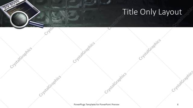 Title Only presentation slide layout