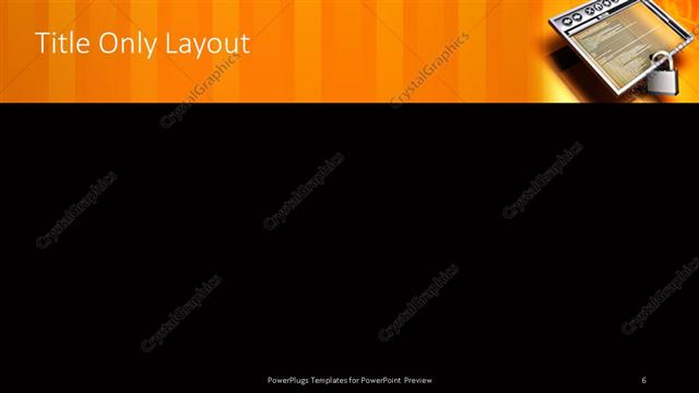 Title Only presentation slide layout