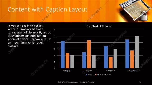 Content with Caption presentation slide layout