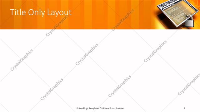 Title Only presentation slide layout