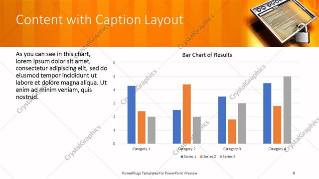 Content with Caption presentation slide layout