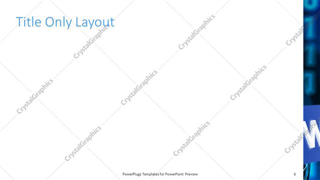 Title Only presentation slide layout