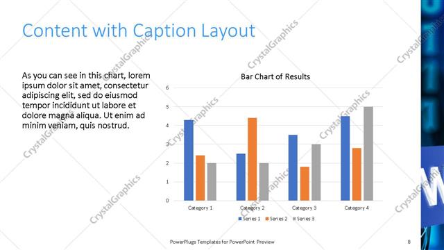 Content with Caption presentation slide layout