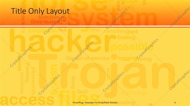 Title Only presentation slide layout