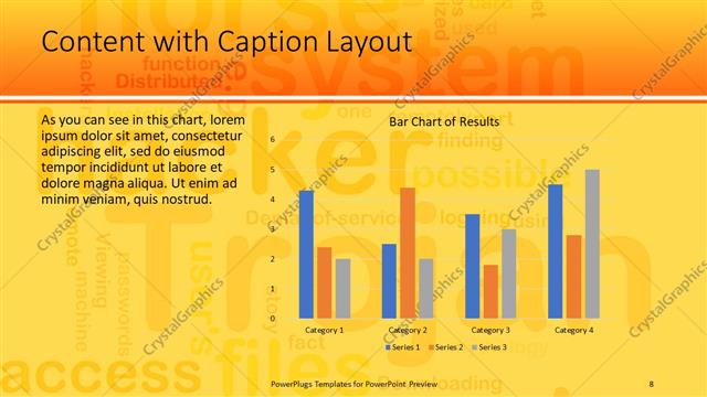 Content with Caption presentation slide layout