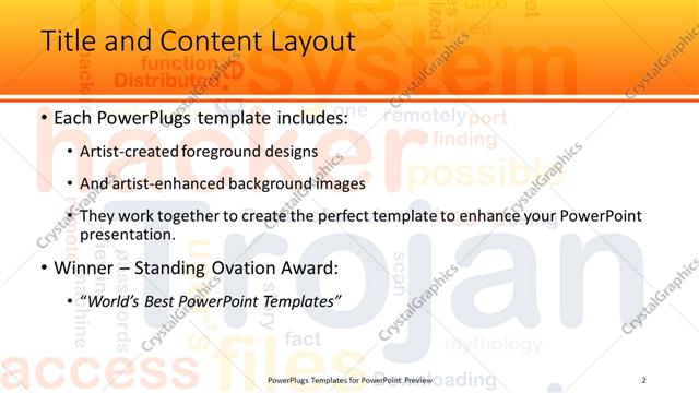 Title and Content presentation slide layout