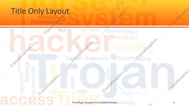 Title Only presentation slide layout