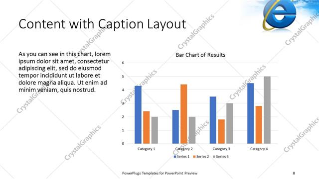 Content with Caption presentation slide layout
