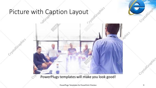 Picture with Caption presentation slide layout