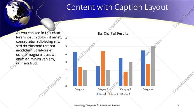 Content with Caption presentation slide layout