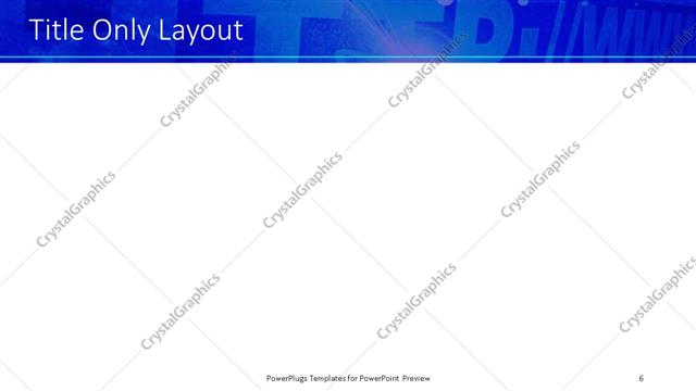 Title Only presentation slide layout