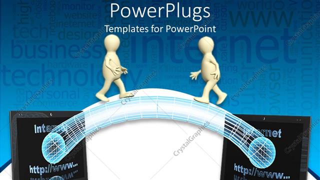  Presentation with transfer - Internet transfer of date between two connected laptop computers