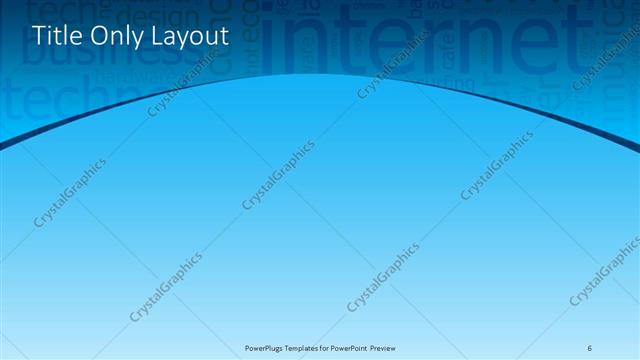 Title Only presentation slide layout