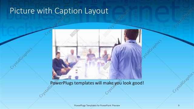 Picture with Caption presentation slide layout