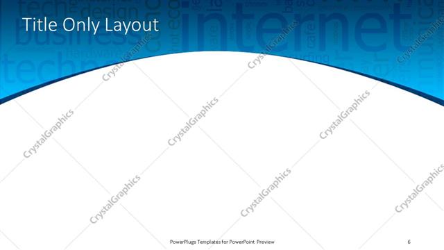 Title Only presentation slide layout