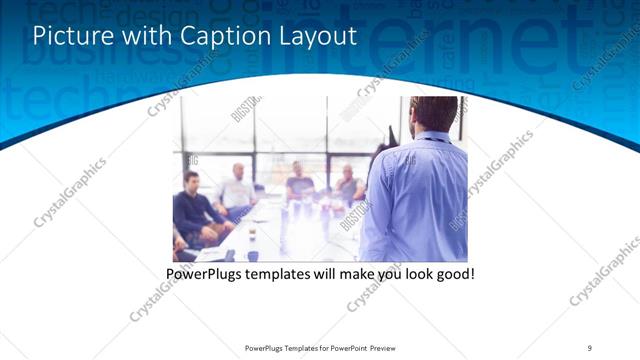 Picture with Caption presentation slide layout