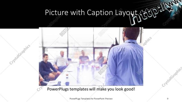 Picture with Caption presentation slide layout
