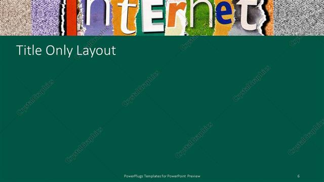 Title Only presentation slide layout