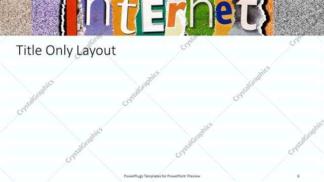 Title Only presentation slide layout