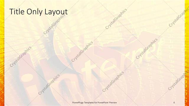 Title Only presentation slide layout