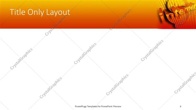 Title Only presentation slide layout