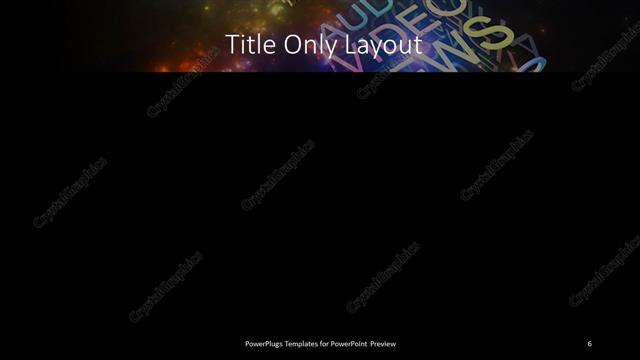 Title Only presentation slide layout