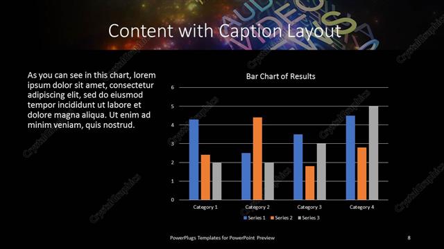 Content with Caption presentation slide layout