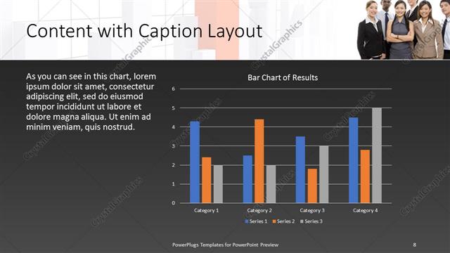 Content with Caption presentation slide layout