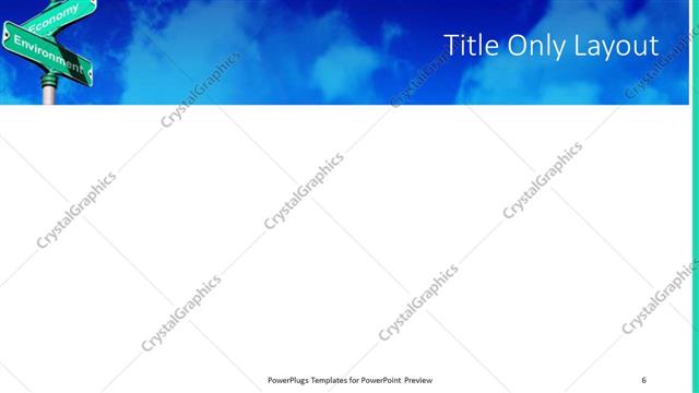 Title Only presentation slide layout