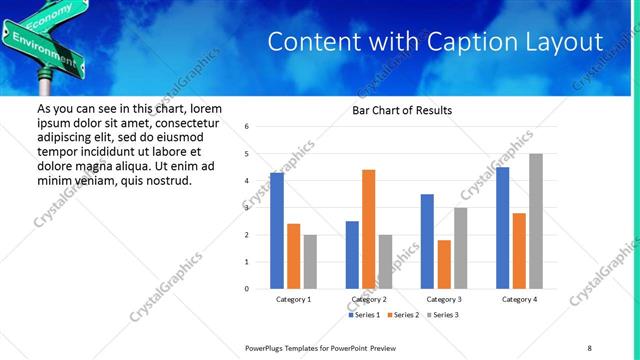 Content with Caption presentation slide layout