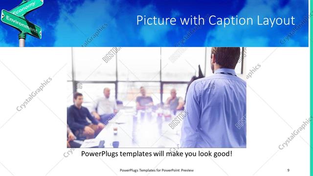 Picture with Caption presentation slide layout