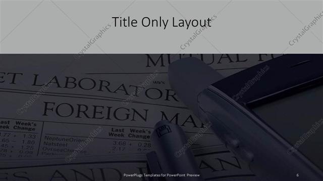 Title Only presentation slide layout