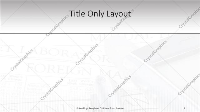 Title Only presentation slide layout