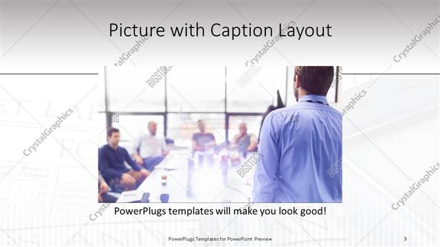 Picture with Caption presentation slide layout