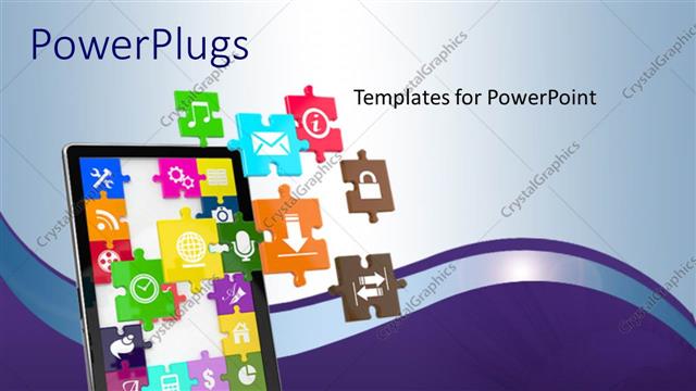  Presentation with ipad - An ipad with a number of apps