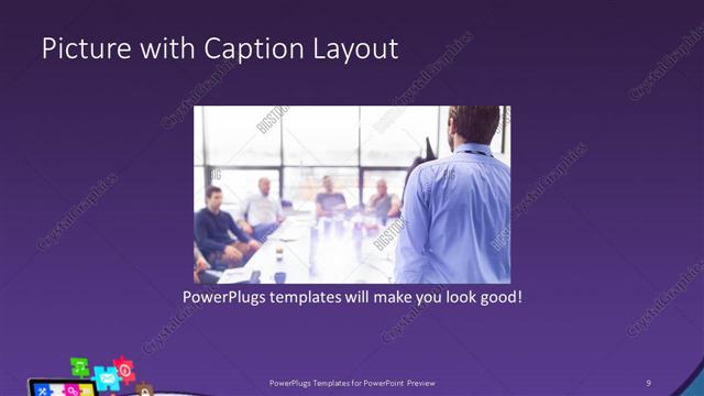 Picture with Caption presentation slide layout
