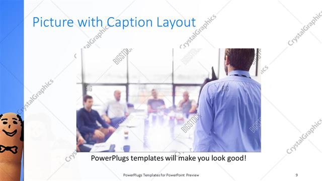 Picture with Caption presentation slide layout