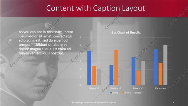Content with Caption presentation slide layout