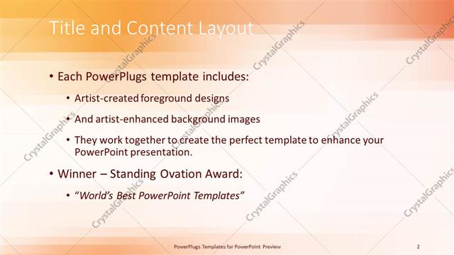 Title and Content presentation slide layout